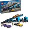 Lego City Car Transporter Truck with Sports Cars, 4 Vehicle Toy Set For 7 Plus Year Old Kids, Boys &amp; Girls, with Trailer and 4 Minifigures For Imaginative Play, Creative Gift Idea 60408