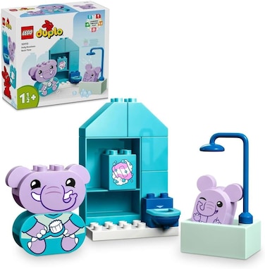 Lego Duplo My First Daily Routines: Bath Time Playset, Toddler Learning Toys For Girls &amp; Boys 18 Months Plus, with 2 Elephant Toy Animal Figures, Helps Preschool Kids Role-Play Potty Training 10413