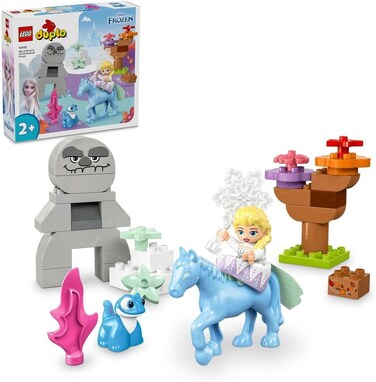 Lego Duplo Disney Elsa &amp; Bruni In The Enchanted Forest, Frozen 2 Learning Toy For 2 Plus Year Old Toddlers, Girls &amp; Boys, with 4 Characters Incl An Els Minidoll Figure, Ramadan Gift For Kids 10418
