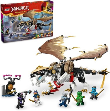 Lego Ninjago Egalt The Master Dragon Toy For 8 Plus Year Old Boys &amp; Girls, Dragons Rising Building Set with 5 Ninja Character Minifigures Inc. Nya and Lloyd with Sword Elements, Kids' Gift Idea 71809
