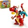 Lego Creator 3In1 Red Dragon Toy To Fish Figure To Phoenix Bird Model, Animal Figures Set, Gifts For 6 Plus Year Old Boys, Girls and Kids 31145