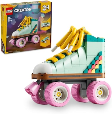 Lego Creator 3In1 Retro Roller Skate To Mini Skateboard Toy To Boom Box Radio, Set For 8 Plus Year Old Girls, Boys &amp; Kids, Great Desk Decoration Or Bedroom Accessories, Gifts For Music Lovers 31148
