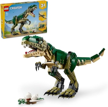 Lego Creator 3In1 T. Rex To Triceratops To Pterodactyl Toys, Dinosaur Figures For 9 Plus Year Old Boys &amp; Girls, Posable Dino Toy Model Building Set, Birthday Gift Idea For Kids 31151