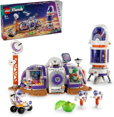 Lego Friends Mars Space Base and Rocket, Vehicle Set with Rover and Spaceship Toy For 8 Plus Year Old Girls &amp; Boys, Includes 4 Minidoll Characters, Ramadan Gift For Kids Who Love Science Toys 42605