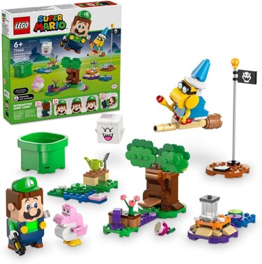 Lego Super Mario Adventures with Interactive Lego Luigi Toy, Nintendo Gift For 6 Plus Year Old Boys, Girls and Gamers, Garden Playset For Kids, with Pink Baby Yoshi Figure, 71440