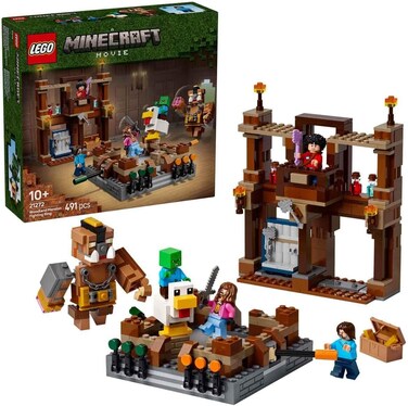 Lego Minecraft Woodland Mansion Fighting Ring - Interactive Building Toy - Incl. A Baby Zombie, Steve, Garret &amp; Henry Minifigures - Movie Set For 10+ Year Old Boys, Girls &amp; Gaming Fans - 21272