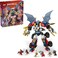 Lego Ninjago 4In1 Zane&rsquo;S Ultra Combiner Mech Toy - Rebuilds Into A Jet, Car Model, Dragon &amp; Ninja Figure - Incl. 6 Minifigures For Role Play - Building Set For 9+ Year Old Boys &amp; Girls - 71834