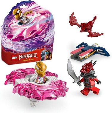 Lego Ninjago Sora&rsquo;S Dragon Spinjitzu Spinner Set with 2 Minifigures &amp; Flying Elements - Ninja Building Toy For 6+ Year Old Boys &amp; Girls - Small Gift Idea - 71824