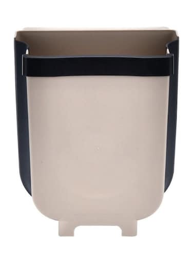 Hanging Kitchen Trash Can Beige/Black 24.5x28.5x17.5cm
