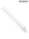 Stainless Steel Fishbone-Shaped BBQ Skewer, Premium Meat and Vegetable Grilling Tool, Barbecue Tools, Ideal for Outdoor Cooking and Party Entertaining, Easy to Use and Clean, Rust-Resistant Design