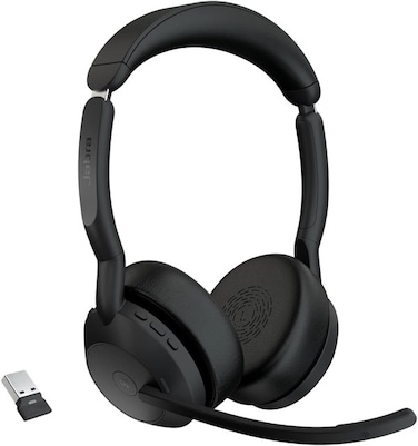 Jabra Evolve2 55 سماعة لاسلكية ستيريو سوداء