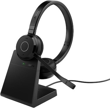 Jabra Evolve 65 TE Wireless Bluetooth Headset USB-A MS Stereo with Charging Stand