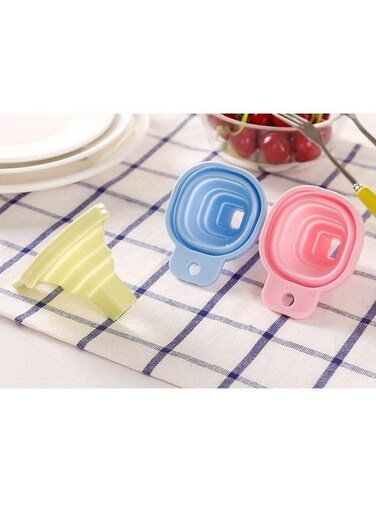 Silicone Funnel for Liquids, Powders and Oils, Multi-Color