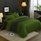 MAXQON 6-Piece Duvet Cover Set &ndash;Queen Size, Includes 1 Duvet Cover(220x240cm), 1 Fitted Sheet(150x200+30cm) 4 Pillowcases(53x75cm), Color Olive