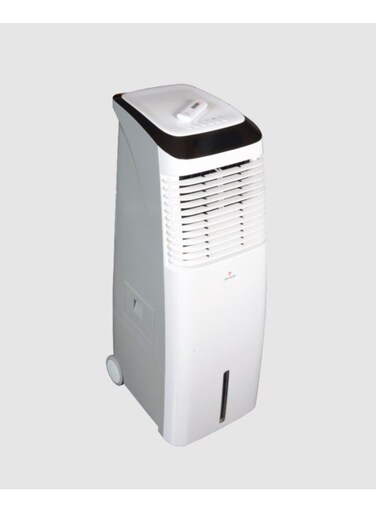 Mebashi ME-ACO1001 Air Cooler &ndash; 30L Tank, 1000m&sup3;/h Air Flow, 12m/s Speed, 4 Fan Modes, Timer, Remote Control, Honeycomb Pads, Auto Swing, Portable &ndash; White
