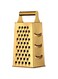 Large Stainless Steel 4 Sides Grater Slicer with Handle, Multifunctional Cutter Planing for Ginger, Garlic, Cucumbers, Carrots, Cheese, Potato, Ergonomic Design Kitchen Gadgets Accessories Gold