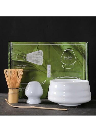 Japanese Tea Set Matcha Whisk Traditional Matcha Tool Set For Matcha Tea Ceremony