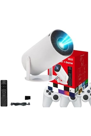 Retro Console Projector Built-In 10000 Plus Games with Classic Simulators Plug and Play Game