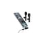 Wireless Lavalier Microphone Set with USB-C Adapter, Dual Mic System for Smartphones, Black