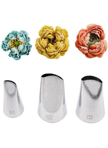 Cake Decorating Tips Set Russian Piping Tips Rose Flower Piping Tips Set Roses Pastry Tip, Icing Piping Nozzles Set For Pastry Cupcakes Cakes Cookies Decorating