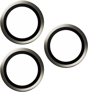 Panzerglass Hoops Camera Lens Protector For Apple iPhone 15 Pro / 15 Pro Max, Shock Resistant, Scratch Resistant, Anti-Fingerprint, Zero Picture Distortion, Easy Install, Natural Titanium