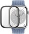 Panzerglass Full Body Screen Protector With D3O Compatible For Apple Watch Series 9 2023 41mm- Clear With Black Frame