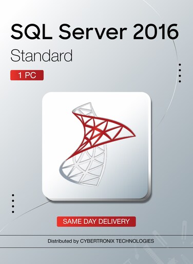 Microsoft SQL Server 2016 Standard 1PC   Digital License   Same-Day Delivery