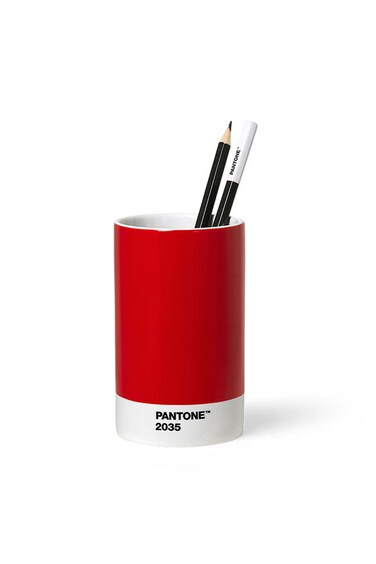 Modern Desk Pencil Cup &ndash; Red