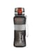 Water Bottle with Skid Free Sleeve Non-Toxic BPA Free - 650ml, Black