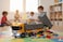 The Toys Home Licensed Scania P410 Dump Truck Toy with LED Lights Friction Powered Tipping Dump Bed Construction Vehicle Yellow and Grey