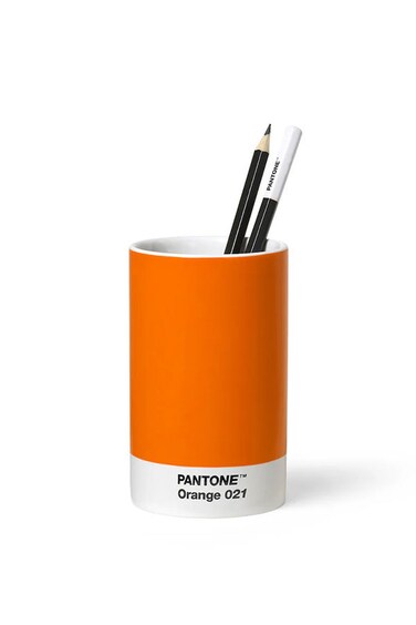 Modern Desk Pencil Cup &ndash; Orange