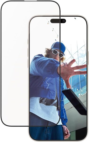 Panzerglass Aluminum Frame Screen Protector For Apple iPhone 16 Pro Max 6.9" 2024, Reinforced Corners For Maxiumum Drop Protection, Edge Tot Edge Coverage, Anti-Scratch, Easy Install, Clear
