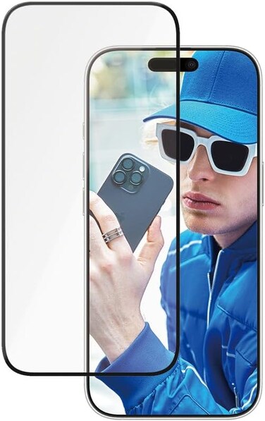 Panzerglass Ceramic Screen Protector For Apple iPhone 16 Pro 6.3" 2024, Ultra Strong Full Screen Japanese Glass, Drop/Scratch Protection, Anti-Fingerprint, Case Friendly, Easy Install, Clear