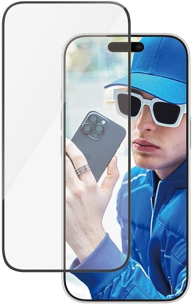 Panzerglass Ultra Wide Fit Screen Protector For Apple iPhone 16 Pro 6.3" 2024, Edge To Edge Tempered Glass, Drop/Scratch Protection, Anti-Fingerprint, Easy Install, Case Friendly, Clear