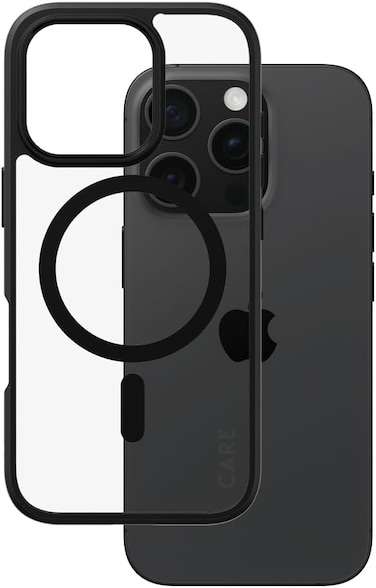 Panzerglass Care Flagship Urban Combat MagSafe Case For Apple iPhone 16 Pro 6.3" 2024, 15-Ft Drop Protection, Anti-Yellowing, Slim Profile, Raised Camera Bezel, MagSafe Compatible, Black