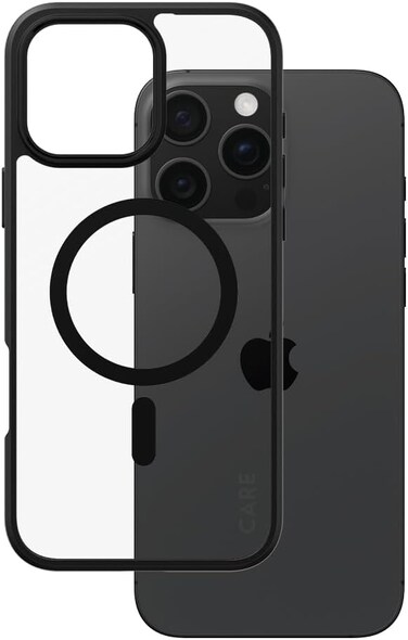 Panzerglass Care Flagship Urban Combat MagSafe Case For Apple iPhone 16 Pro Max 6.9" 2024, 15-Ft Drop Protection, Anti-Yellowing, Slim Profile, Raised Camera Bezel, MagSafe Compatible, Black