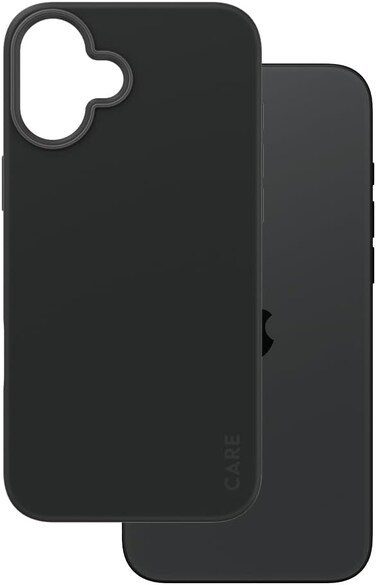 Panzerglass Care Fashion MagSafe Case For Apple iPhone 16 Plus 6.7" 2024, 15-Ft Drop Protection, Slim Profile Lightweight, Fashion &amp; Function Case, Raised Camera Bezel, MagSafe Compatible, Black