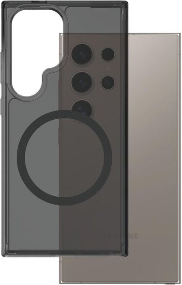 Panzerglass Care Flagship Urban Combat Case, Qi Compatibile For Samsung Galaxy S25 Ultra, Slim &amp; Strong, Anti-Yellowing Guarantee, Enhanced Camera Protection, Recycled Plastic, Smokey