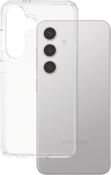 Panzerglass Care Flagship Urban Combat Case With Transparent Clear Frame For Samsung Galaxy S25, Slim &amp; Strong, Anti-Yellowing Guarantee, Enhanced Camera Protection, Recycled Plastic