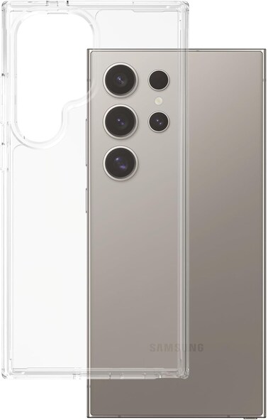 Panzerglass Care Flagship Urban Combat Case With Clear Frame For Samsung Galaxy S25 Ultra, Slim &amp; Strong, Anti-Yellowing Guarantee, Enhanced Camera Protection, Recycled Plastic, Clear