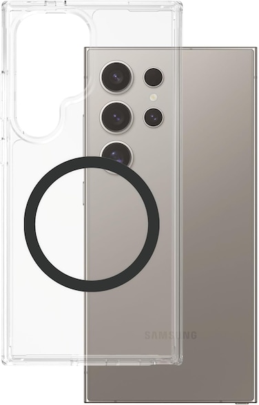 Panzerglass Care Flagship Urban Combat Case, Qi Compatible For Samsung Galaxy S25 Ultra, Slim &amp; Strong, Anti-Yellowing, Enhanced Camera Protection, Recycled Plastic, Black