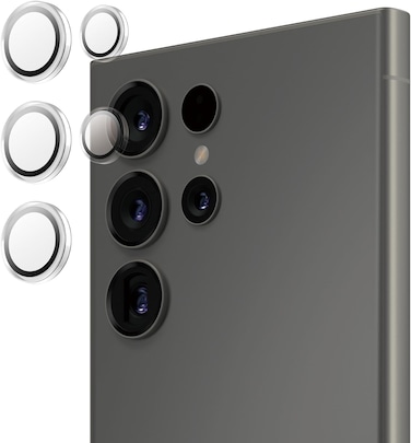 Panzerglass Hoops Camera Lens Protector For Samsung Galaxy S25 Ultra, Scratch &amp; Shock-Resistant, Transparent Design, Enhanced Drops, Bumps &amp; Scratch Protection, Easy Applicator - Transparent