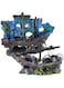 moyanzd 2 Pcs Shipwreck Aquarium Decor, Multicolor Resin Fish Tank Decorations, for Freshwater, Saltwater, Aquarium, Fish Decorations