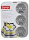 Bakemaster 2 Flower Cakelette Pan Grey 34.6 x 26.2 x 4.5cm