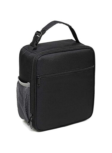 MOTIM Picnic Bag,Solid Portable Insulated Thermal Cooler Lunch Bag,Black