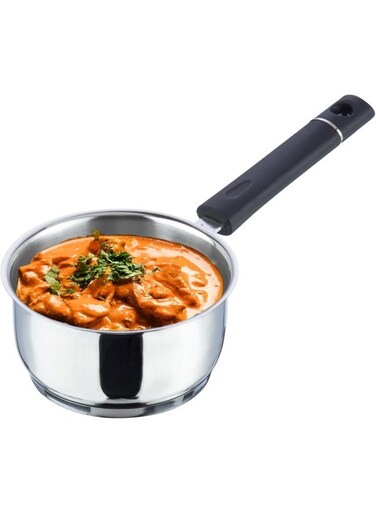 Tivoli Stainless Steel Saucepan without Lid, 2.3 Litre, 18 cm   SAS Capsule Bottom   2-Layer Aluminum Core   Induction &amp; Gas Friendly   Silver