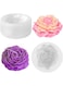Baanfly 3D Large Peony Honeycomb Candle Moulds Flower Rose Silicone Mold Soy Wax Beeswax Aromatherapy Soap Making Chocolate Baking Molds for Birthday Valentine's Day Wedding Party Christmas Decoration