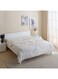 Box Microfiber King Comforter - Beige