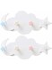 2pcs Star &amp; Moon Wall Hooks - Cute Coat Hanger &amp; Towel Rack for Entryway &amp; Bathroom, Adhesive Sticky Hooks, White Decor