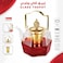 1100ML Glass Teapot with Stainless Steel Infuser, Heat-Resistant Kettle for Loose Leaf


